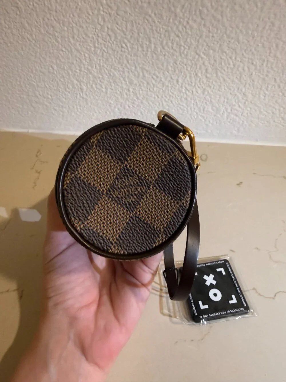 🤎 Louis Vuitton Damier Ebene Mini Papillon Barrel Pouch Bag